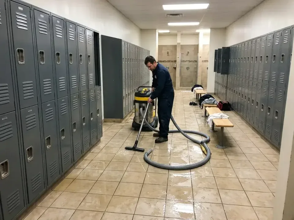 gym-locker-room-pipe-burst-a-w-006 — quality workmanship, 24-Hour Water Damage Restoration Services in United States